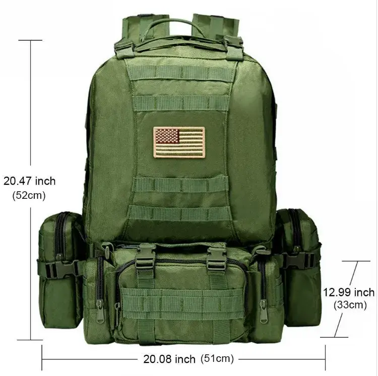 Ba lô Molle chiến thuật với khả năng mở rộng linh hoạt hình ảnh 19-description
