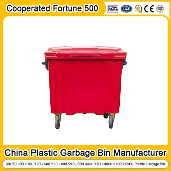 Thùng rác nhựa dung tích lớn từ 100 đến 1200 lít chất lượng bền bỉ và đáng tin cậy hình ảnh 1-description