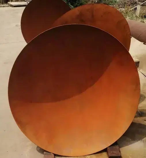 Lò Sưởi Được Làm Từ Thép Corten, Kiểu Dáng Chóp Gỉ, Phong Cách Ngoại Thất, Kích Thước 120cm