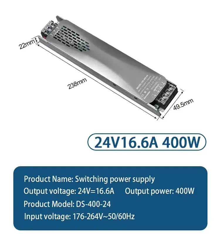 Bộ nguồn chuyển đổi S-250-12 110V/220V, hỗ trợ 3D Máy in, công suất 240W hình ảnh 17-description