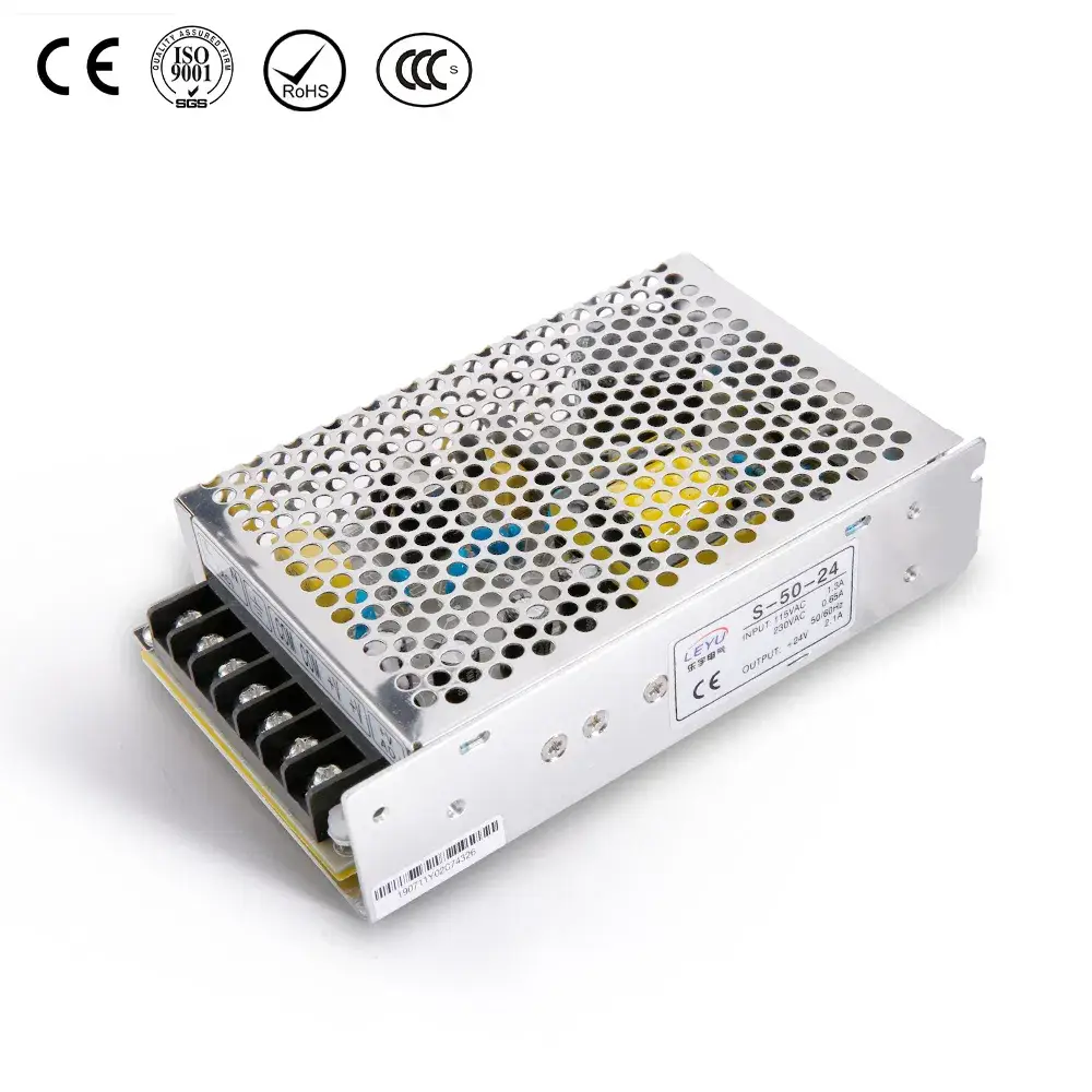 Bộ nguồn chuyển đổi điện AC sang DC S-50-24, sản phẩm chất lượng từ nhà sản xuất Trung Quốc