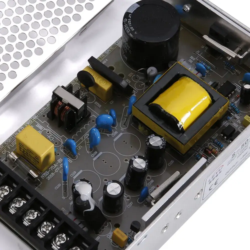 Bộ nguồn chuyển đổi điện AC sang DC S-50-24, sản phẩm chất lượng từ nhà sản xuất Trung Quốc