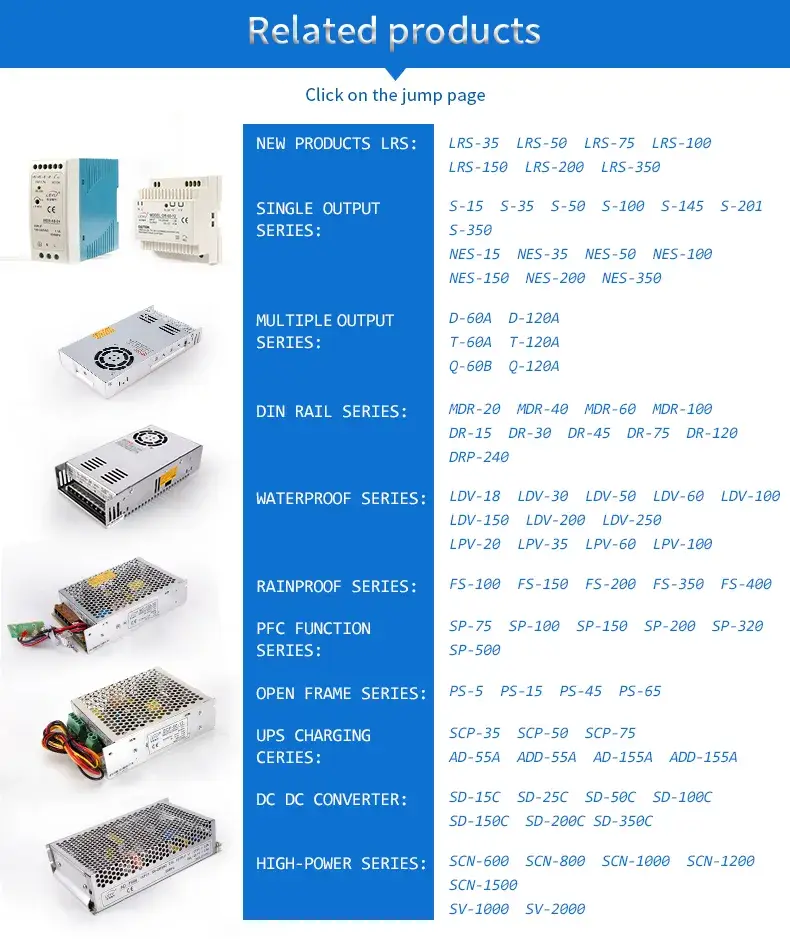 Bộ nguồn chuyển đổi điện AC sang DC S-50-24, sản phẩm chất lượng từ nhà sản xuất Trung Quốc hình ảnh 20-description