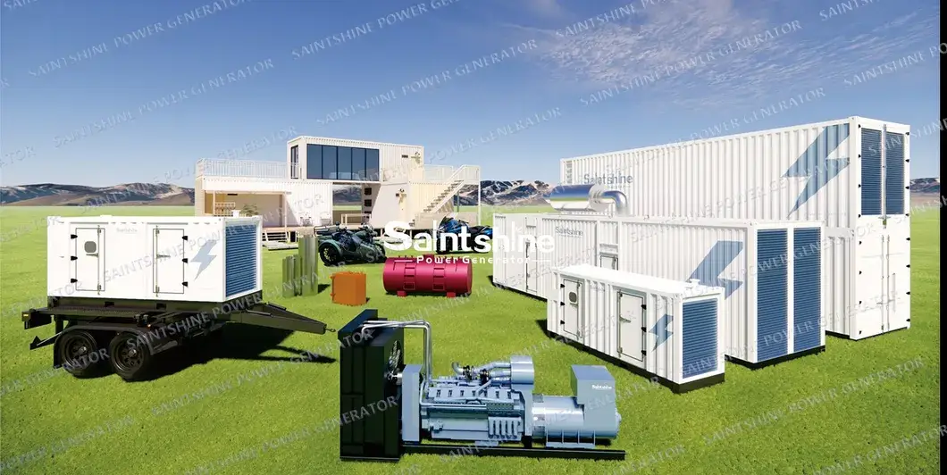 Máy phát điện khí Mwm công suất 1000kw, 1500kw, 2000kw, 1MW, 2MW, 3MW - Nhà máy Saintshine loại im lặng hình ảnh 14-description