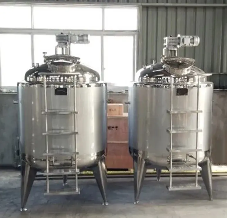 Bồn trộn và gia nhiệt thép không gỉ vệ sinh cánh khuấy hiệu quả hình ảnh 14-description