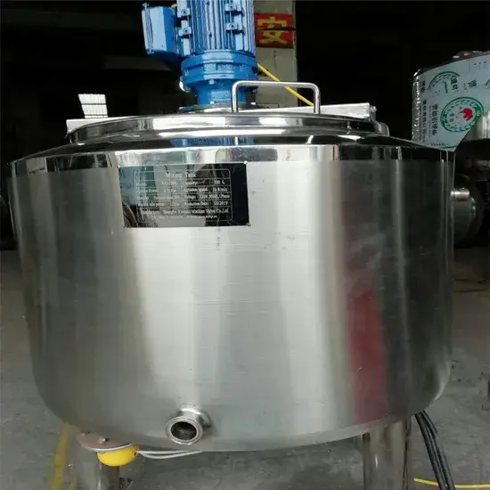 Bồn trộn và gia nhiệt thép không gỉ vệ sinh cánh khuấy hiệu quả