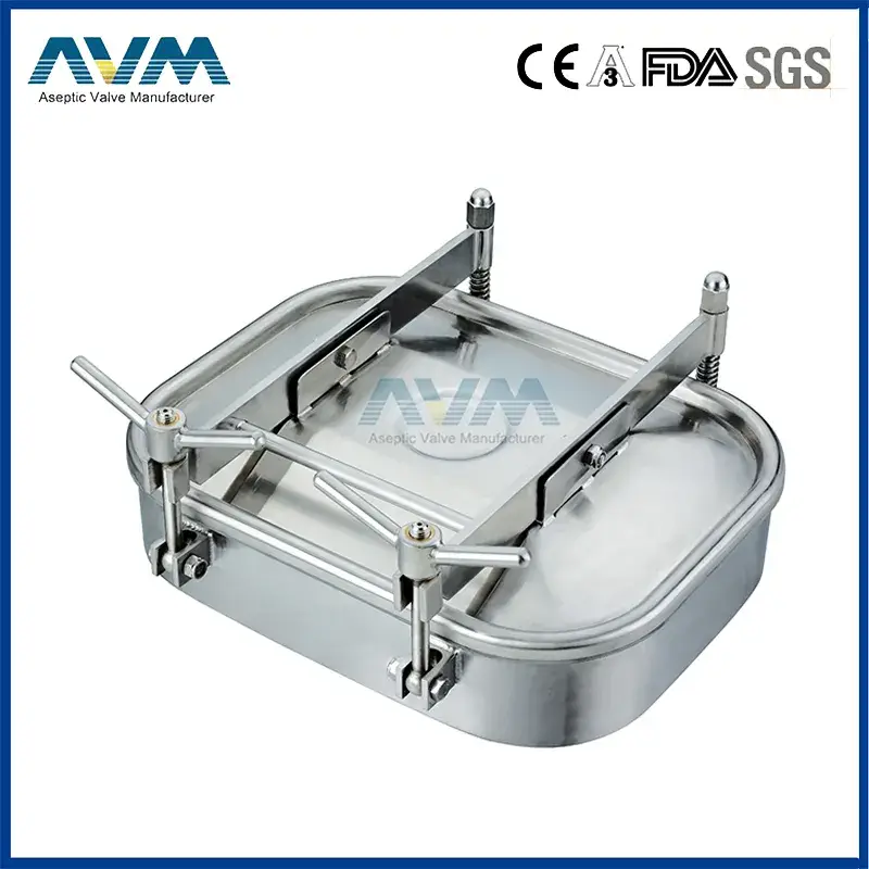 Nắp hố ga tròn từ chất liệu thép không gỉ vệ sinh dành cho công nghiệp sản xuất đồ uống sữa