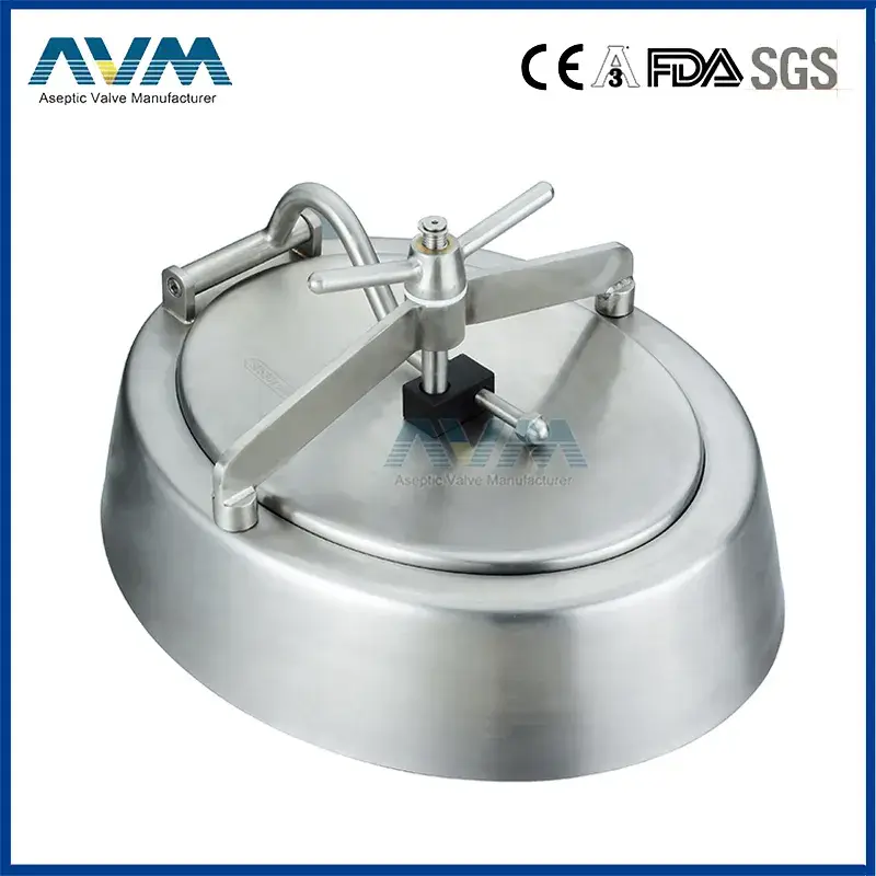Nắp hố ga tròn từ chất liệu thép không gỉ vệ sinh dành cho công nghiệp sản xuất đồ uống sữa