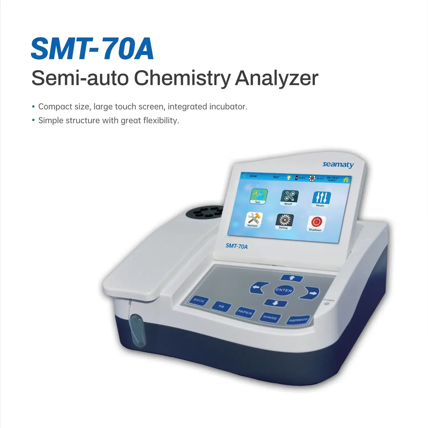 Máy phân tích hóa học tự động Seamaty SMT-70A cho phòng thí nghiệm y tế và y tế