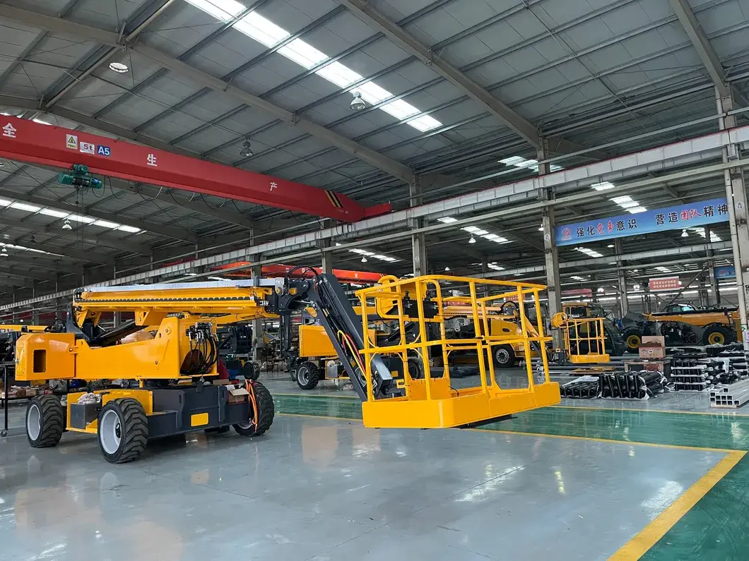Bàn nâng tự hành 21m với chức năng hoạt động trên không và nền tảng làm việc điện hình ảnh 14-description