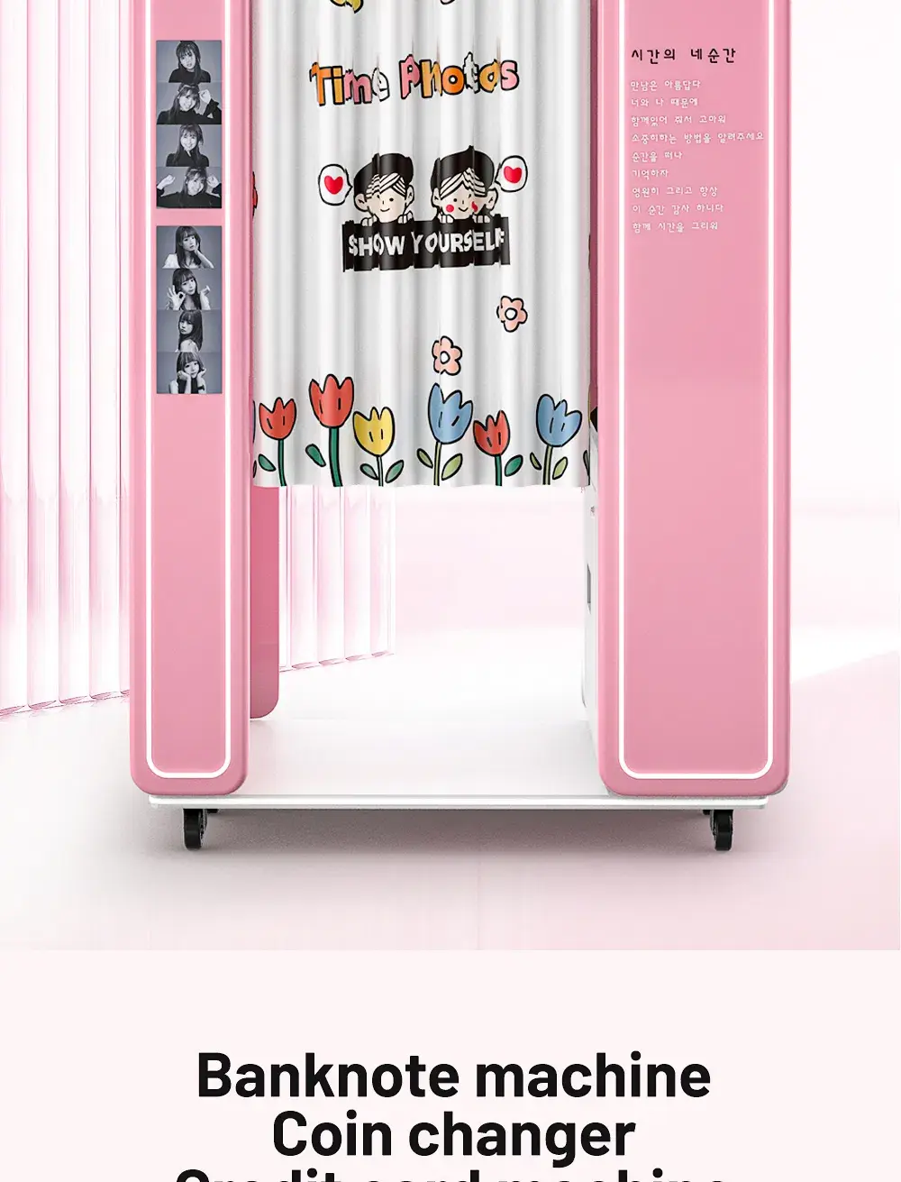 Phòng chụp ảnh tự phục vụ với Máy in tích hợp, có bán tiền xu sẵn sàng phục vụ bạn hình ảnh 20-description