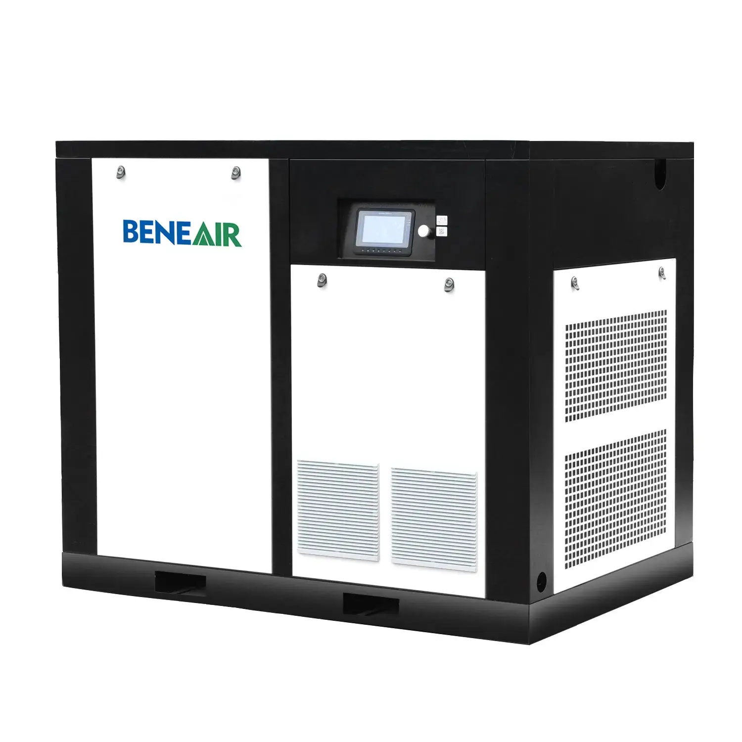 30kw 40HP Máy nén khí vít xoắn truyền động trực tiếp, im lặng ở áp suất 7bar 8bar 10bar, sử dụng tốc độ cố định hoặc tốc đo biến đổi (PM VSD)