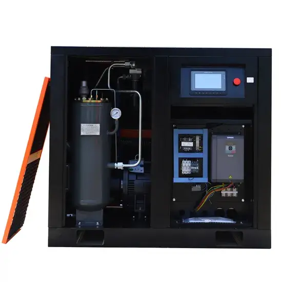 30kw 40HP Máy nén khí vít xoắn truyền động trực tiếp, im lặng ở áp suất 7bar 8bar 10bar, sử dụng tốc độ cố định hoặc tốc đo biến đổi (PM VSD)