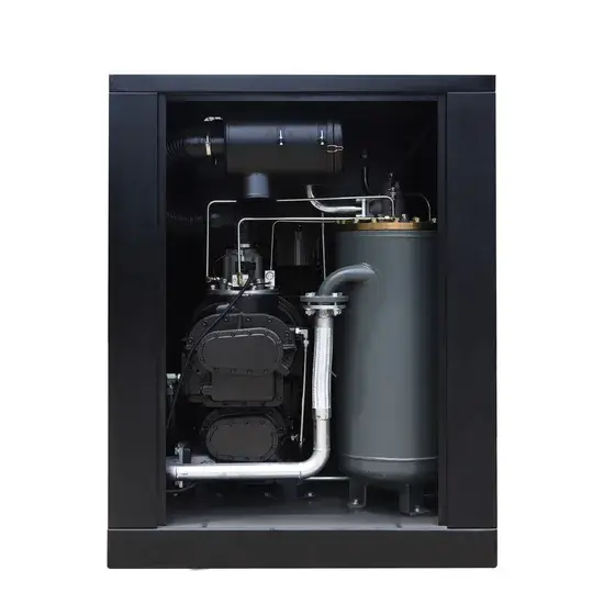 30kw 40HP Máy nén khí vít xoắn truyền động trực tiếp, im lặng ở áp suất 7bar 8bar 10bar, sử dụng tốc độ cố định hoặc tốc đo biến đổi (PM VSD)