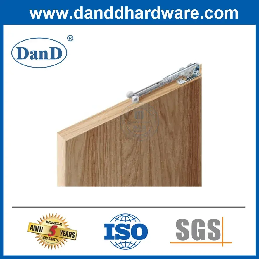 Bộ phụ kiện bản lề cửa barn cho cửa đôi màu bạc - Tạo sự thuận tiện với bánh xe di chuyển