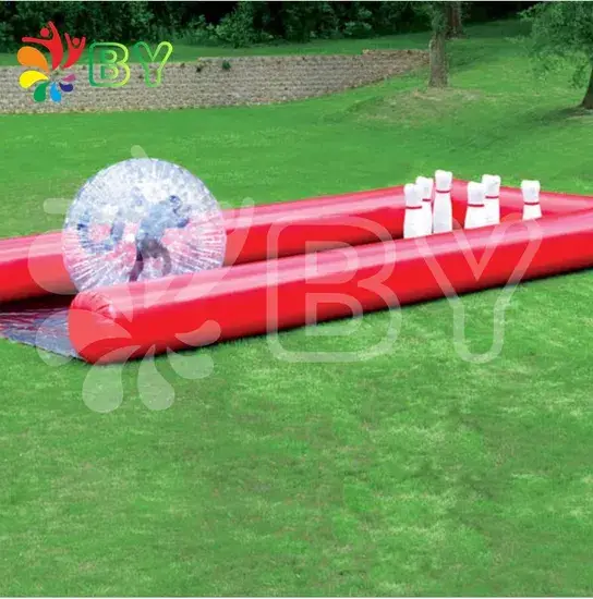Đường đua bóng bowling bơm hơi giá phải chăng dành cho các tín đồ bowling trong quả bóng Zorb hình ảnh 1-description