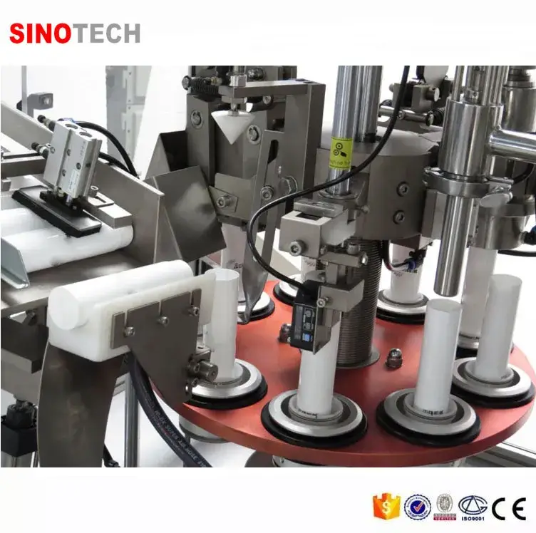 Máy tự động niêm phong ống nhựa và chiết rót sản phẩm làm đẹp của Sinotech