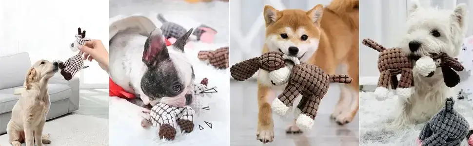 Chúng Mình Đã Tìm Ra Đồ Chơi Chó Vải Nhồi Mềm, Có Tiếng Kêu Dễ Thương Nhỏ Gọn Dành Cho Thú Cưng hình ảnh 16-description