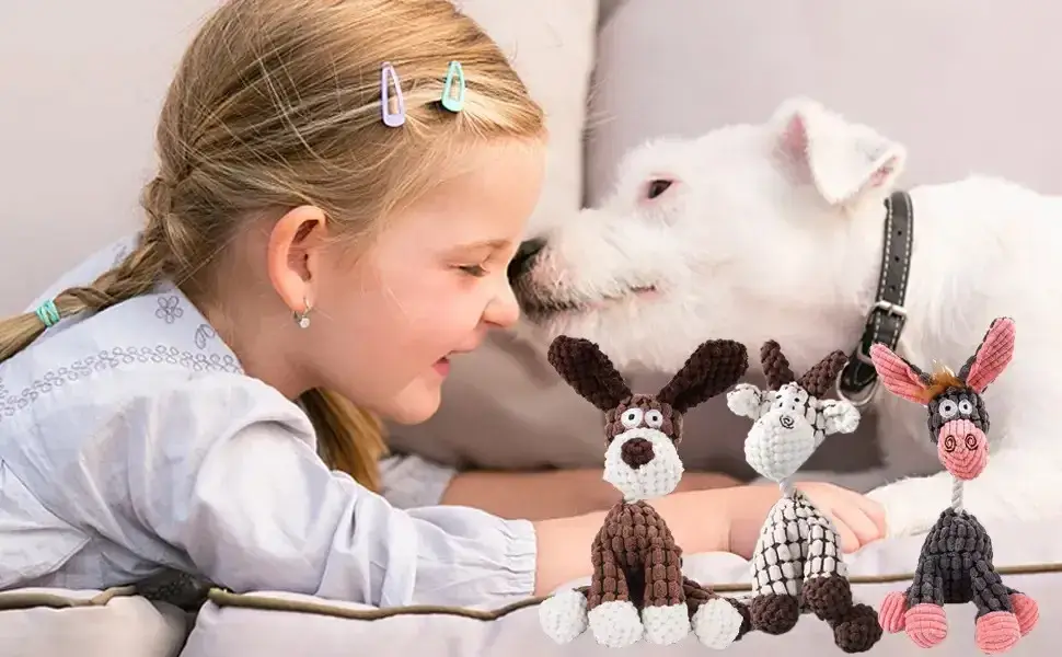 Chúng Mình Đã Tìm Ra Đồ Chơi Chó Vải Nhồi Mềm, Có Tiếng Kêu Dễ Thương Nhỏ Gọn Dành Cho Thú Cưng hình ảnh 17-description