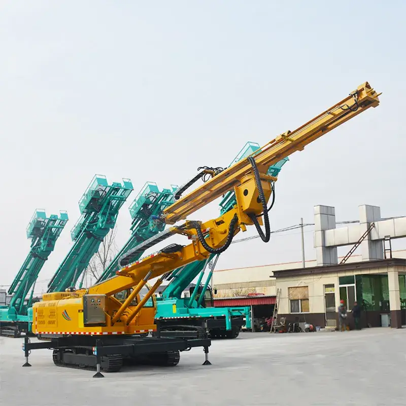 Giàn khoan di động nhỏ với chân kiềng tiện lợi cho việc khoan đá và hỗ trợ sườn