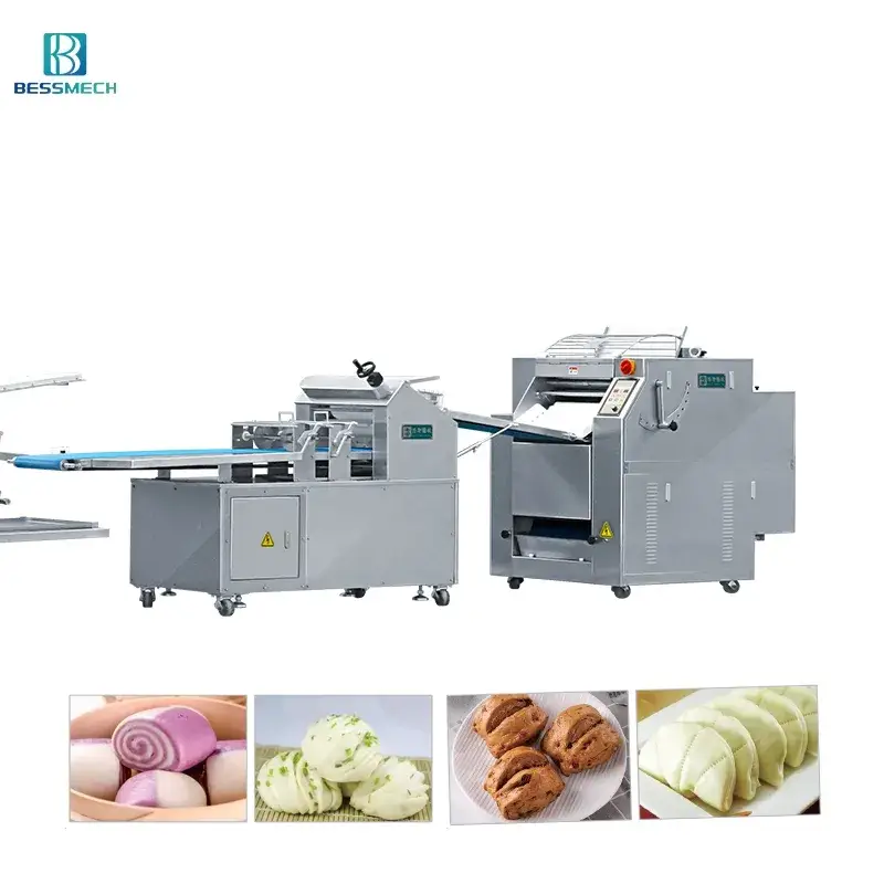 Dây chuyền sản xuất bánh bao thông minh với máy móc chế biến thực phẩm điều khiển bởi trí tuệ nhân tạo