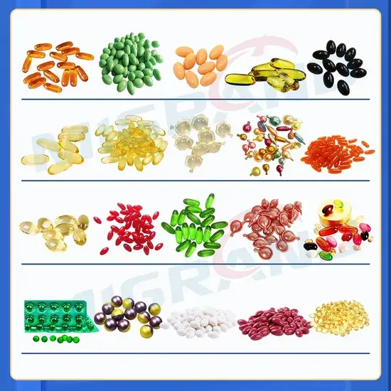 Thiết bị sản xuất viên nang mềm chứa nhiều loại vitamin với thiết kế đặc biệt