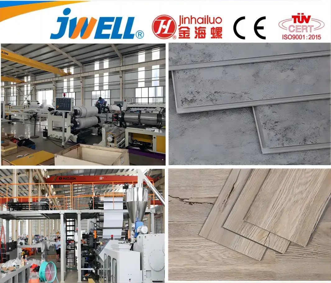 Dây chuyền sản xuất sàn SPC chuyên dùng cho sàn văn phòng và thương mại