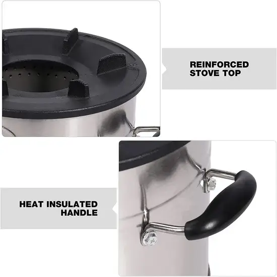 Quạt bếp Ssm Smoke Less sử dụng pin dự phòng, tiện lợi khi nấu ăn trong chuyến đi cắm trại