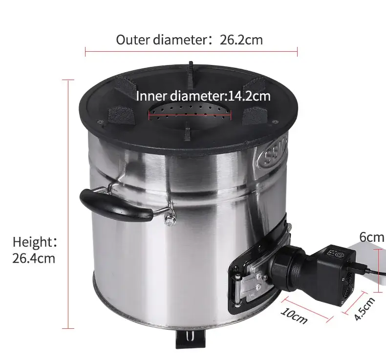 Quạt bếp Ssm Smoke Less sử dụng pin dự phòng, tiện lợi khi nấu ăn trong chuyến đi cắm trại