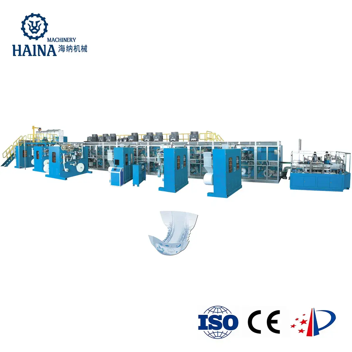 Chuyển động ổn định: Dây chuyền sản xuất tã trẻ em với hệ thống servo tốc độ đầy đủ