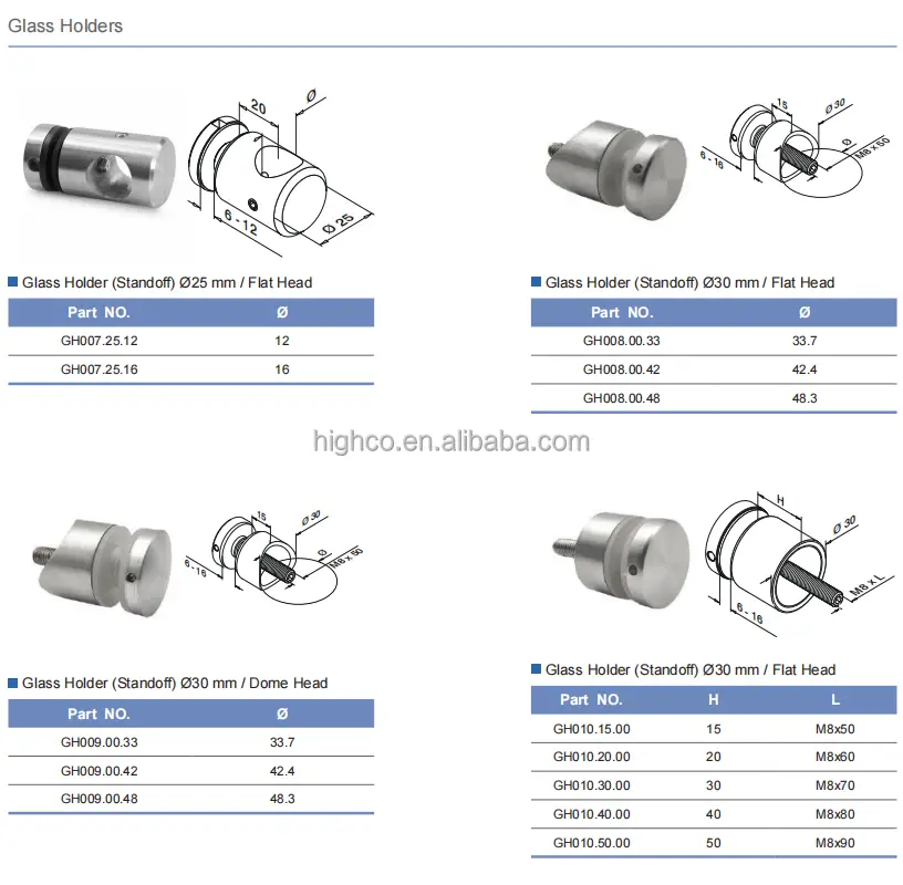 Phụ kiện lan can cầu thang bằng thép không gỉ 304 và 316, kính và tay vịn, dành cho việc lắp đặt hình ảnh 16-description