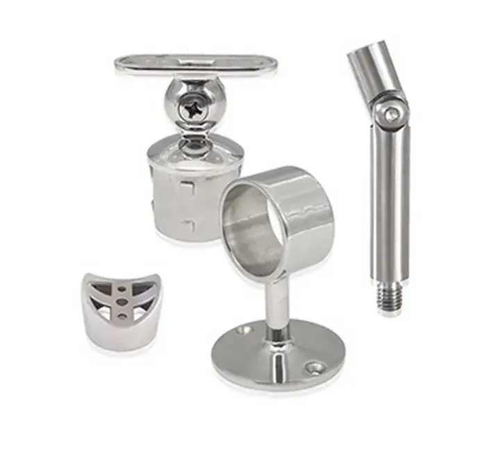 Phụ kiện lan can cầu thang bằng thép không gỉ 304 và 316, kính và tay vịn, dành cho việc lắp đặt