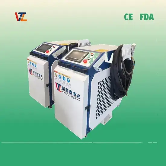 Thiết bị di động loại bỏ gỉ nhỏ sử dụng công nghệ laser, sợi cắt vệ sinh từ thép không gỉ nhôm 4 in1
