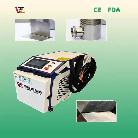 Thiết bị di động loại bỏ gỉ nhỏ sử dụng công nghệ laser, sợi cắt vệ sinh từ thép không gỉ nhôm 4 in1