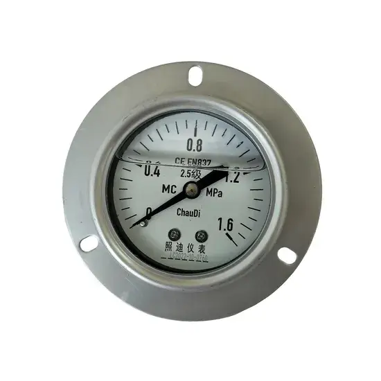 Đồng hồ đo áp suất ống Bourdon vỏ thép không gỉ, phạm vi đo 0-100MPa cho đo áp suất dầu
