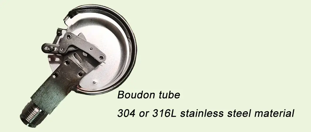 Đồng hồ đo áp suất ống Bourdon vỏ thép không gỉ, phạm vi đo 0-100MPa cho đo áp suất dầu hình ảnh 13-description
