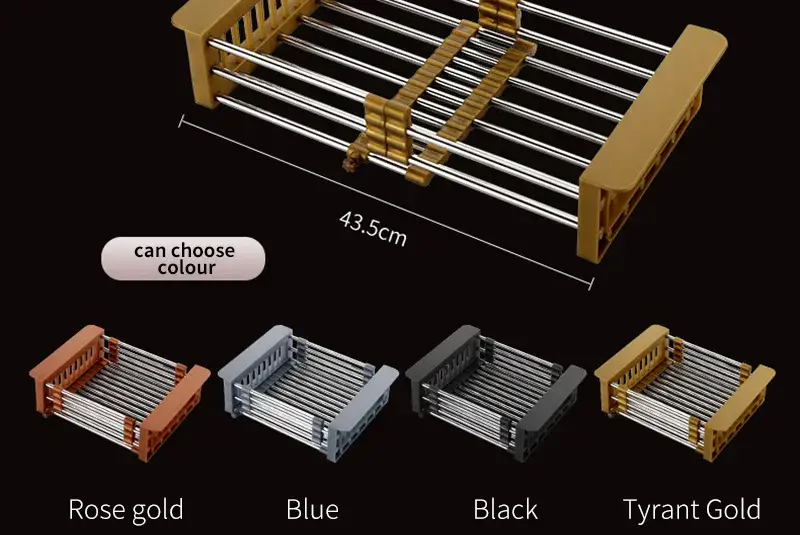 Rổ thoát nước đa năng bằng chất liệu thép không gỉ, tiện dụng cho bếp và bồn rửa hình ảnh 13-description