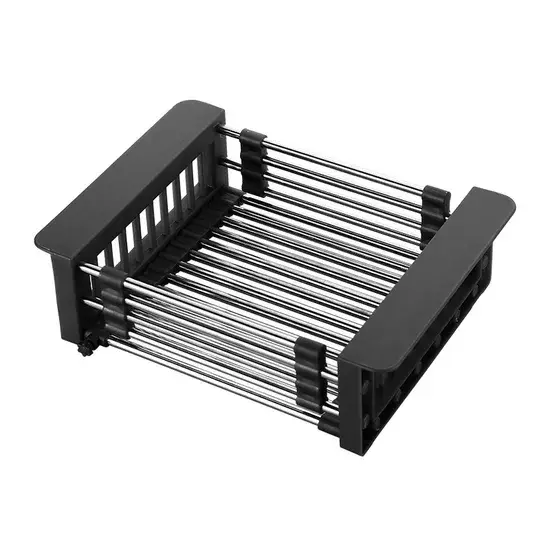 Rổ thoát nước đa năng bằng chất liệu thép không gỉ, tiện dụng cho bếp và bồn rửa