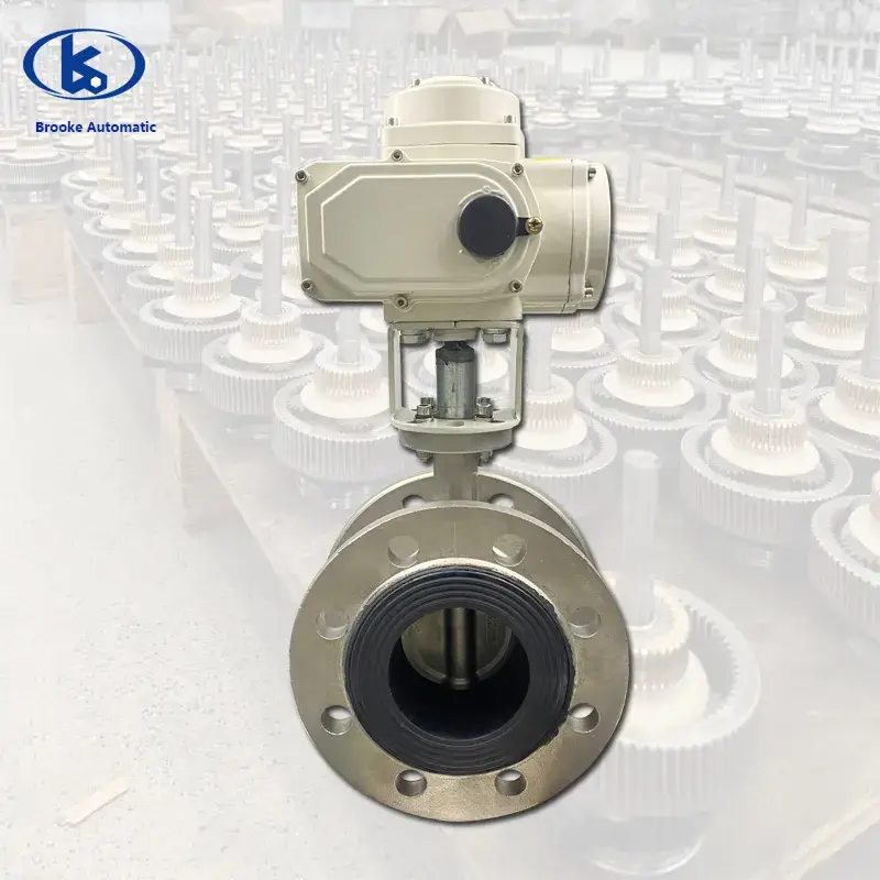 Van bướm điện thép không gỉ với gioăng mềm EPDM cho ứng dụng trong nhiều môi trường
