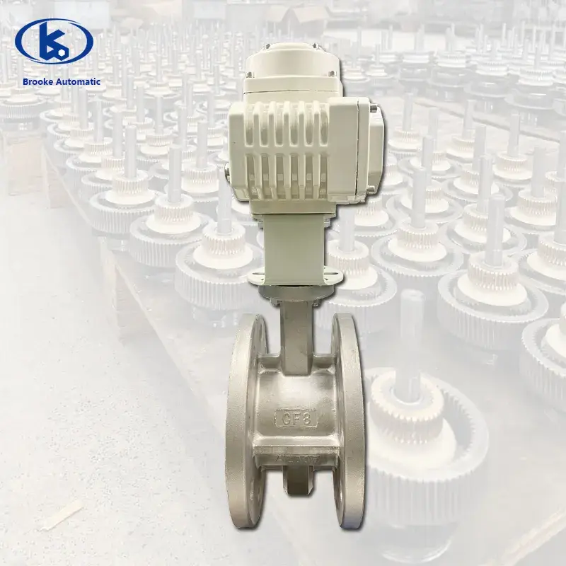 Van bướm điện thép không gỉ với gioăng mềm EPDM cho ứng dụng trong nhiều môi trường