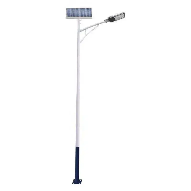 Cột đèn đường hình tròn đa giác bằng thép không gỉ mạ kẽm, có các kích thước 6m, 8m và 10m