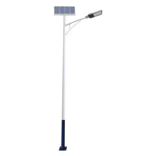 Cột đèn đường hình tròn đa giác bằng thép không gỉ mạ kẽm, có các kích thước 6m, 8m và 10m