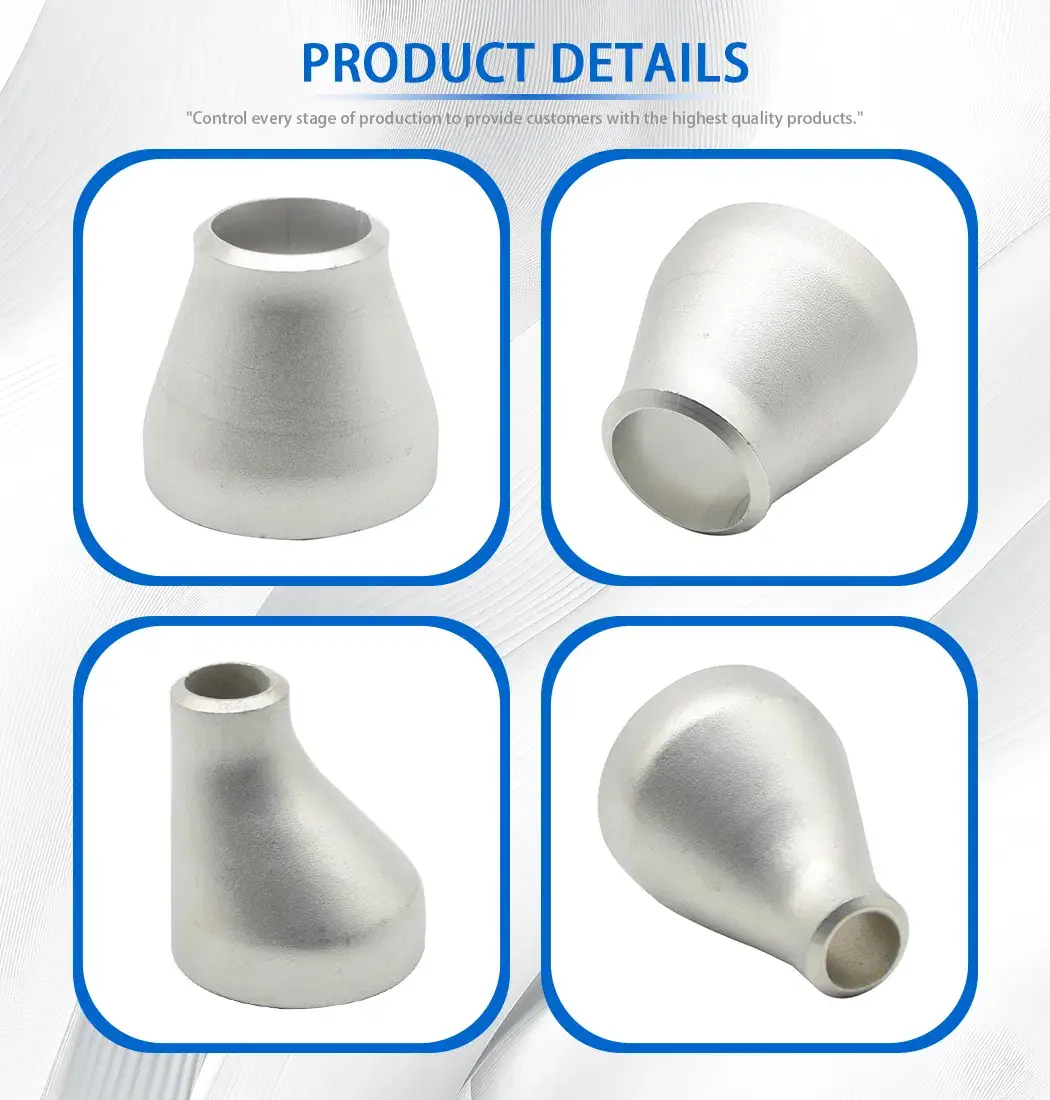 Bộ giảm áp mỏng tường dày thép không gỉ OEM - Sản phẩm áp suất cao với công nghệ phun cát phủ bề mặt hình ảnh 13-description