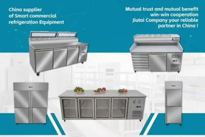 Tủ lạnh đứng với chất liệu thép không gỉ màu bạc phù hợp cho nhà bếp kinh doanh, có thể lắp thêm bánh xe theo nhu cầu hình ảnh 13-description