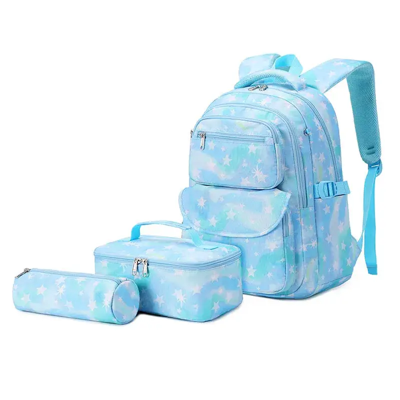 Ba lô trường học unisex: Bộ set in hình bầu trời đầy sao, đề xuất từ nhà cung cấp