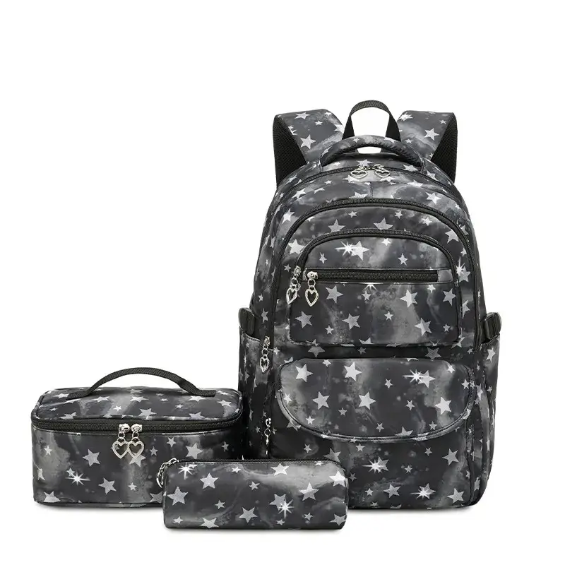 Ba lô trường học unisex: Bộ set in hình bầu trời đầy sao, đề xuất từ nhà cung cấp