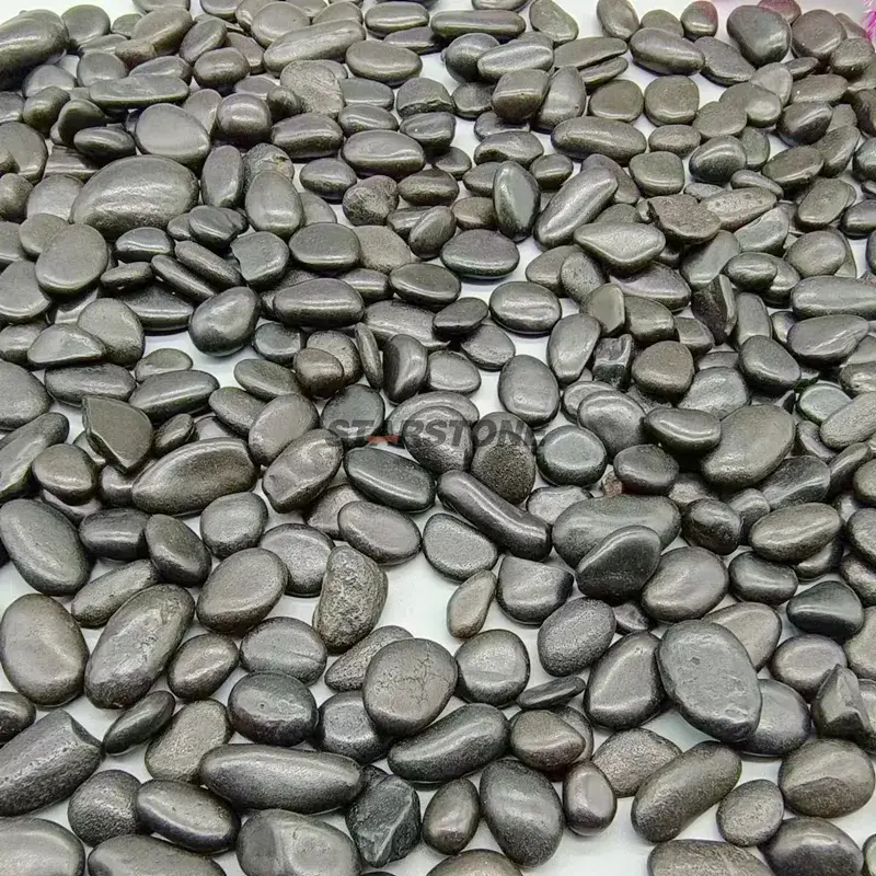 Đá cuội đen tự nhiên mịn màng - Lựa chọn hoàn hảo cho lối đi trong khu vườn hình ảnh 15-description