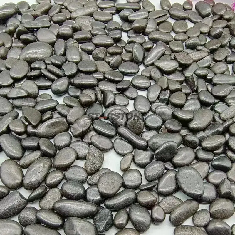 Đá cuội đen tự nhiên mịn màng - Lựa chọn hoàn hảo cho lối đi trong khu vườn