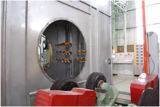 Dây chuyền đúc lớp phủ bột chống oxy hóa ống thép có bọc PE hình ảnh 14-description