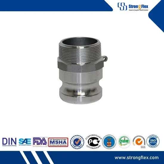 Bộ chuyển đổi đực Strongflex: Sản phẩm ren đực F SS316/304 Camlock chất lượng hình ảnh 1-description